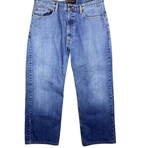 VINTAGE‎ Polo Jeans Company Woodrow Mens Jeans Baggy Denim Wide Leg Size 36x30